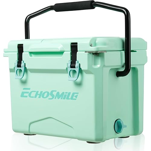 EchoSmile 25 Quart Rotomolded Cooler with Handle, Built to Stand up to The Rigors of The Journey