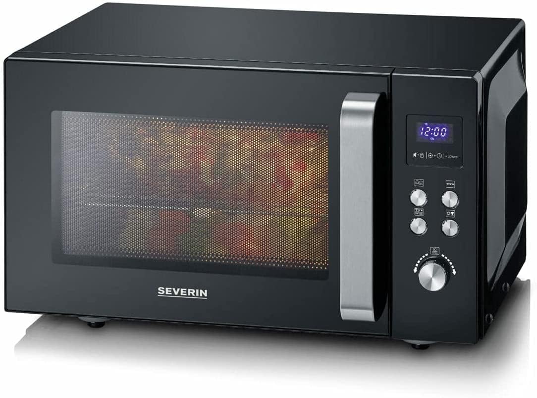SEVERIN Forno a microonde 2 in 1 con fondo in ceramica e grill, MW 7763 SEVERIN Forno a microonde 2 in 1 con fondo in ceramica e grill, MW 7763