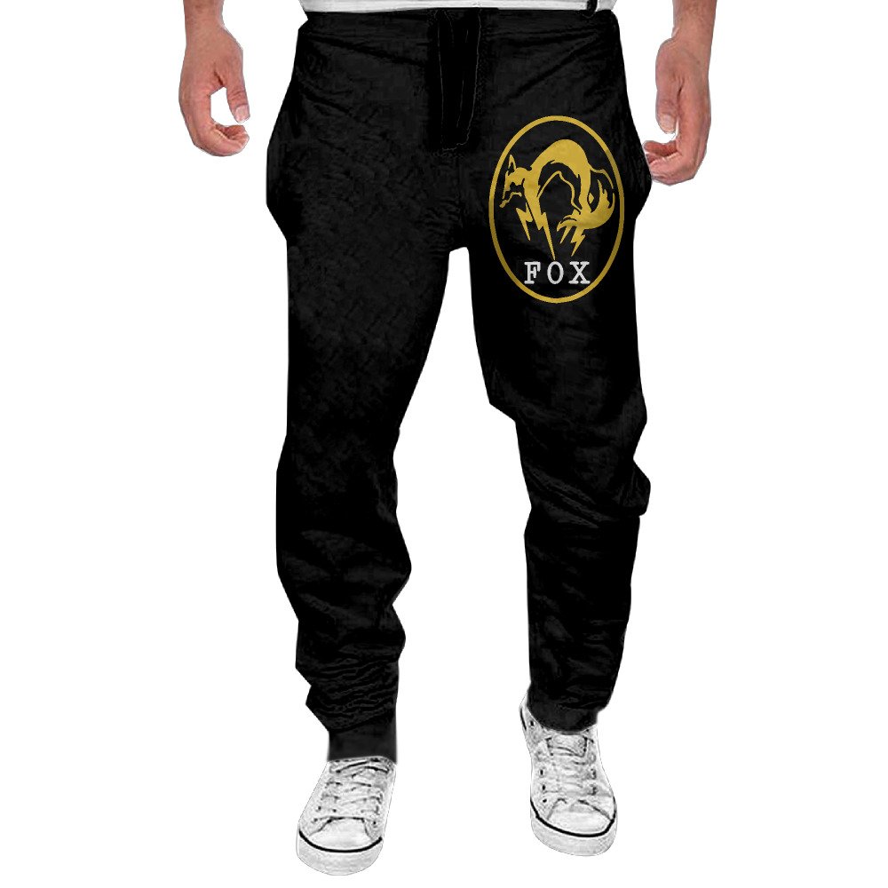 Men's Metal Gear Solid Fox Hound Sweatpants Black Cool