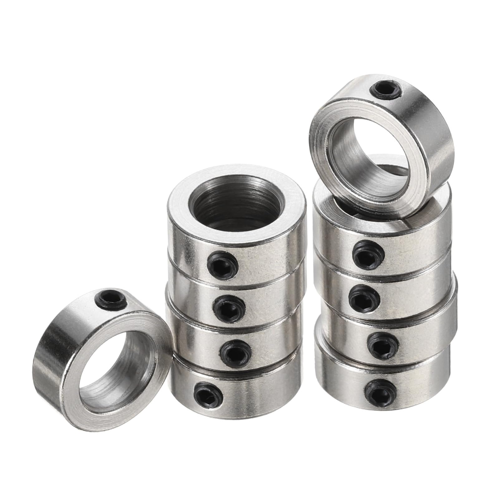 Tissting 10 Stück Geteilte Stellringe 12mm Innen Aluminiumlegierung Tissting 10 Stück Geteilte Stellringe 12mm Innen Aluminiumlegierung