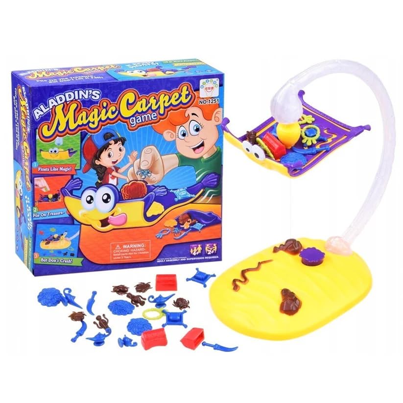 VersaMarts Aladdin's Flying Carpet Kids (4 Player) – Interactive Family Board Game for Kids, Aladdin Magic Carpet, Fun Flying Carpet Game for Family Nights