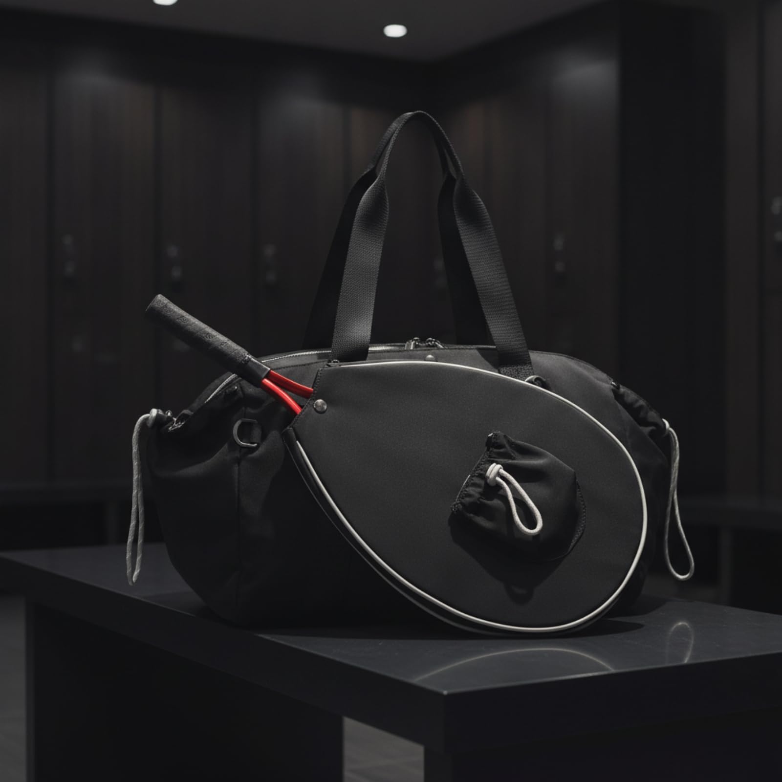 Bolsa portiva con Correa para Hombro y Superiores para tas y Entrenamiento con Bolsillos Laterales con Cordon Ajustable Acuada para Uso Diario en, Style to 1, Negro, Negro
