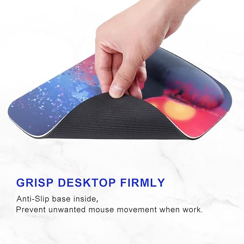 Miniatura 6 de Alfombrilla de mouse ergonómica para juegos con soporte de muñeca espuma viscoelástica reposamuñecas con base de poliuretano antideslizante para