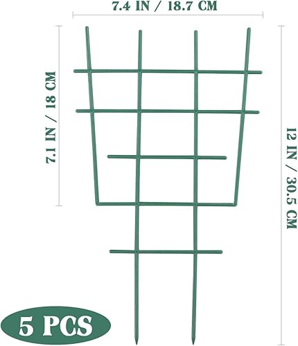 Miniatura 3 de DOITOOL 5 piezas de enrejado de jardín de plástico para plantas trepadoras, enrejado de jardín para plantas trepadoras, flores, verduras, enrejado