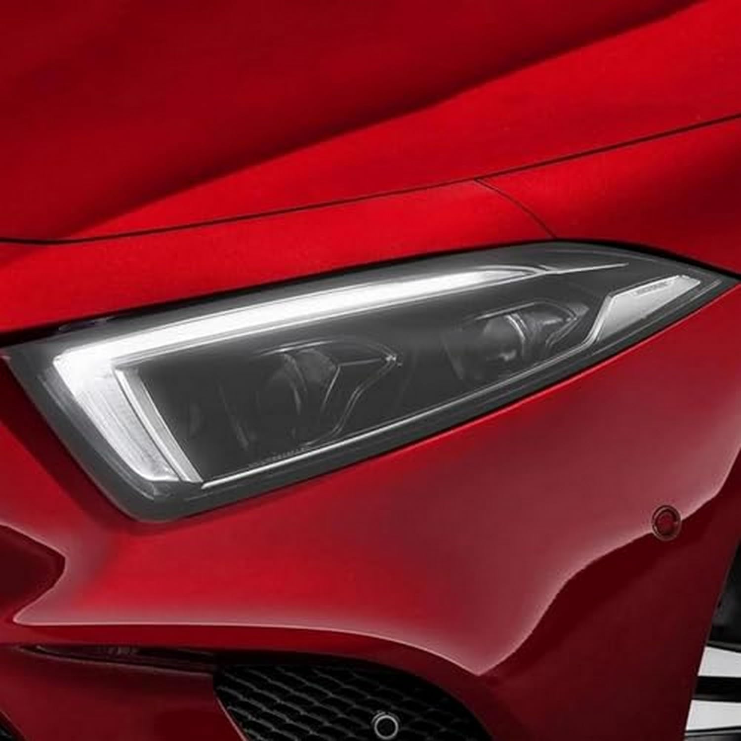 SamLng Car Front Light Film For Benz CLS Class W218 C218 C257 Cls350 For Amg Accessories Front Light Transparent Smoked TPU Sticker Car Headlight Protective Film