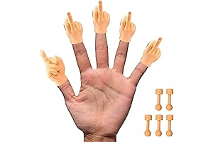 Middle Finger Hands (5 Pack) – The Original Premium Rubber Little Tiny...
