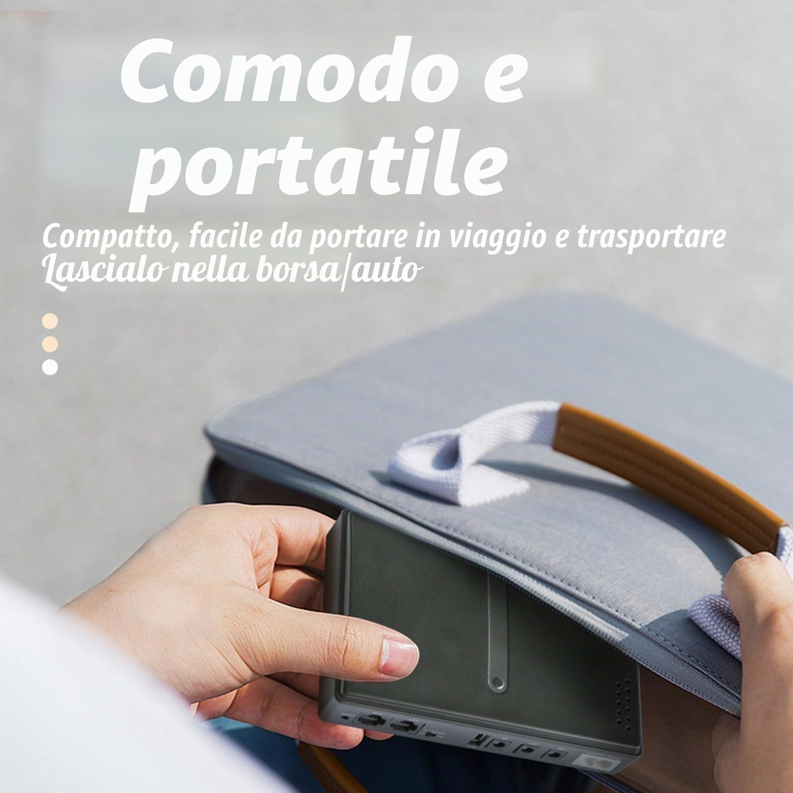 Gruppo di continuità, Gruppo di continuità Compatto con Batteria Riserva, Uscita da 18 W per Router, Fotocamera, Modem, Progettato per Essere Piccolo e Facile da (Normative europee)
