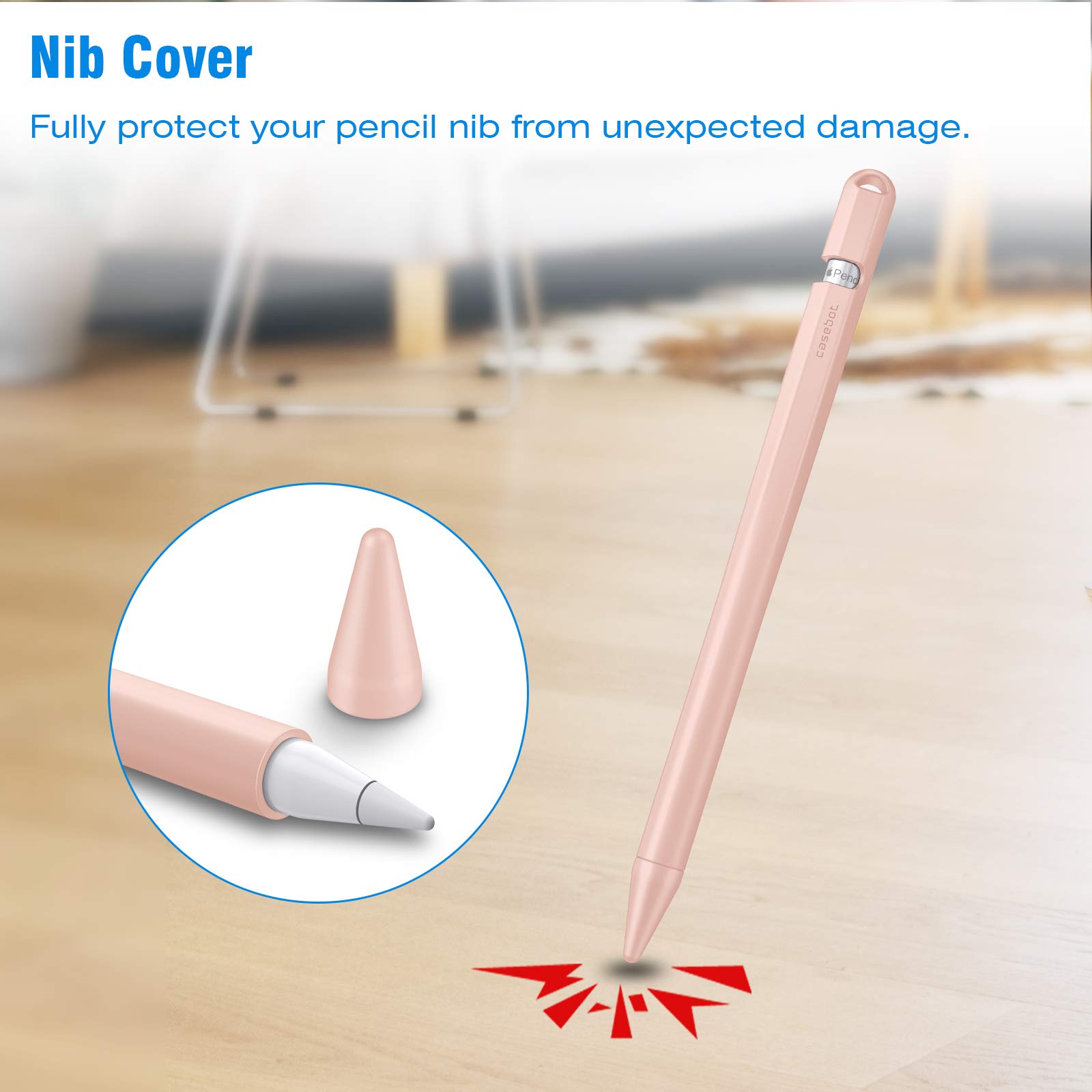 Amazon.com: Fintie Soft Silicone Sleeve for Apple Pencil 1st