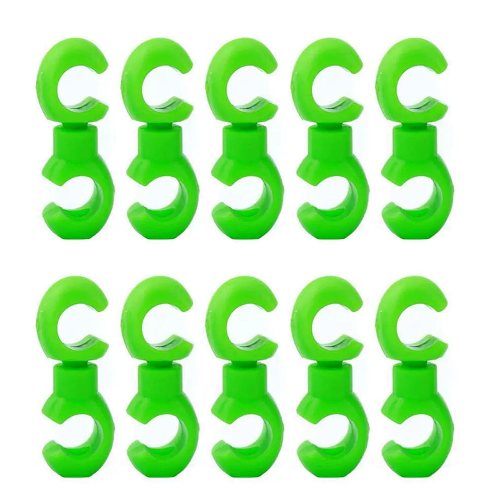 Nueayms Green 10 Lot Bicycle Brake Wire Clamps Bicycle Shifter Line Guide Clamps And Derailleur Line Mountain Bike Clips