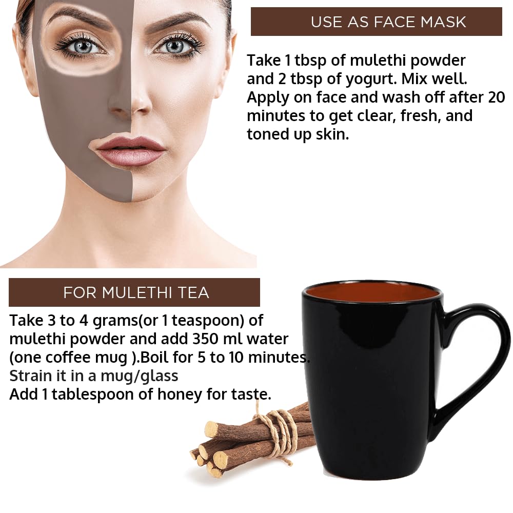 Hollywood Secrets Mulethi Powder Licorice 100 gm - Image 3 thumbnail