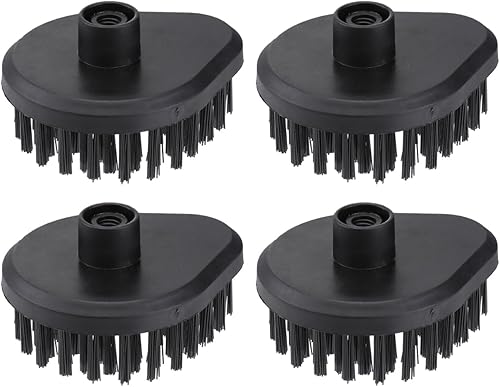 Angoily 4 piezas de repuesto de cabezal de cepillo de trapeador de vapor, accesorios de piezas de cabeza de cepillo de latón aptos para tra