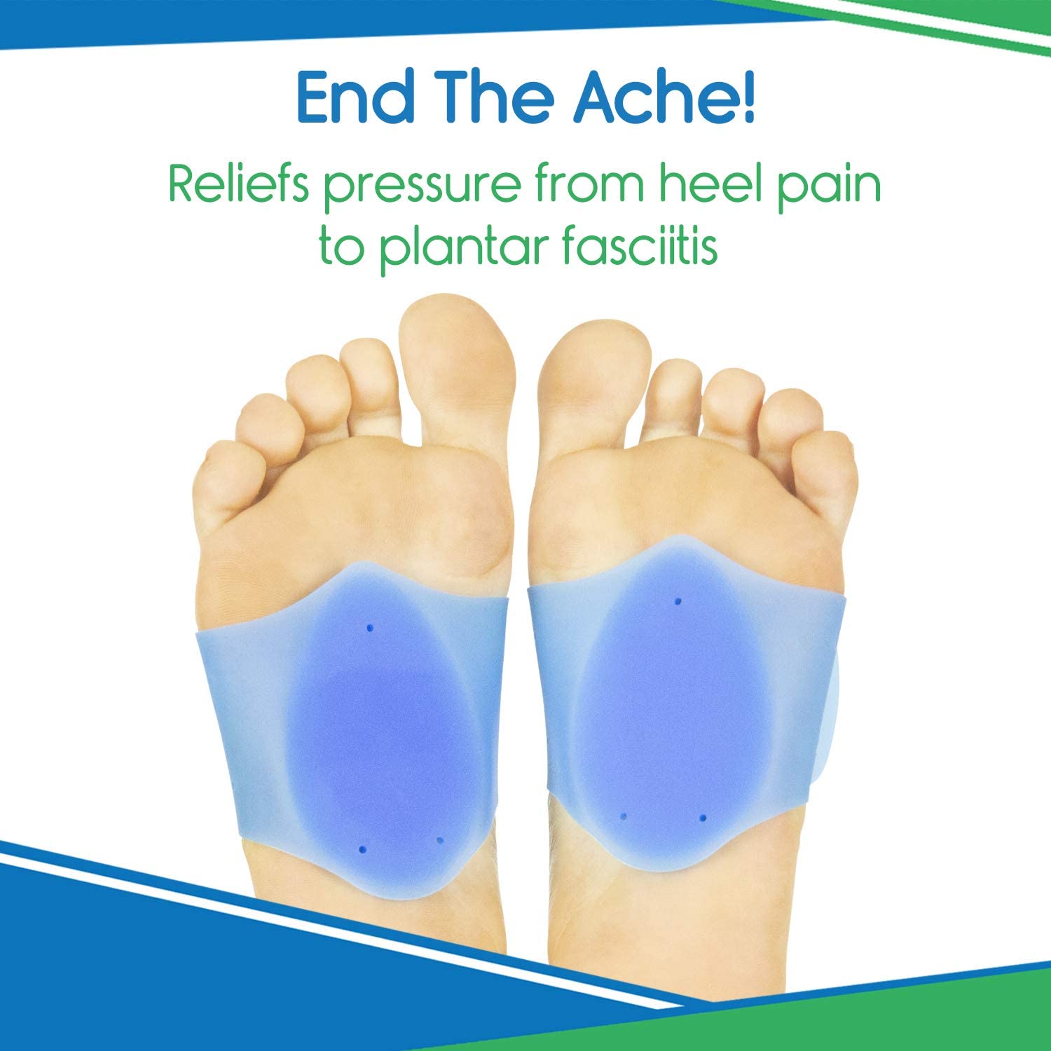 ViveSole Arch Support Pads (12 Pack) Adhesive Felt Foot Insert Men