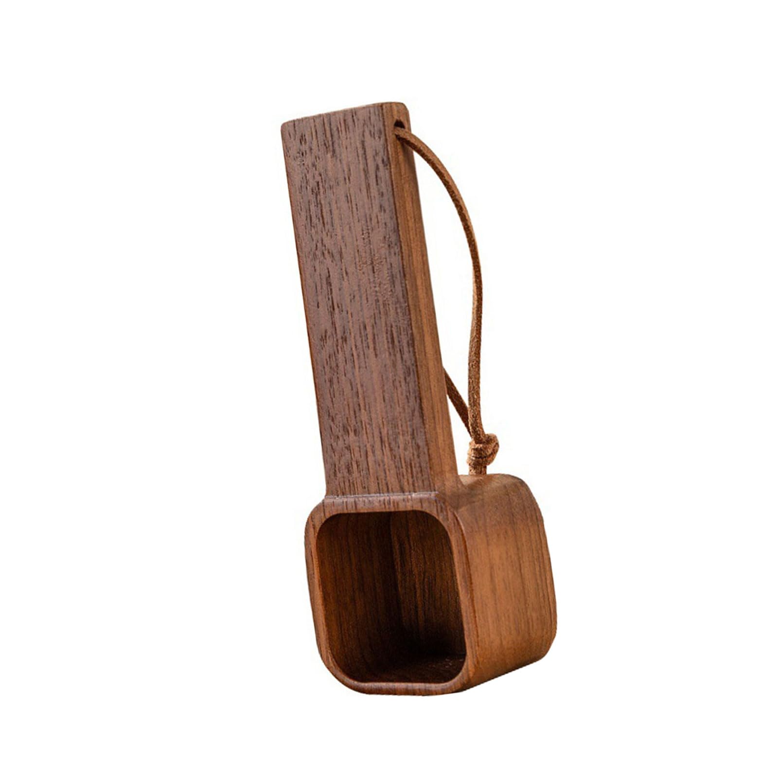 PURPLELILY Wood Coffee Spoon Tablespoon Kitchen Square Measuring Spoons Sugar Flour Stirrer Measuring Tool Teas Coffee Scoops for Homes Kitchen