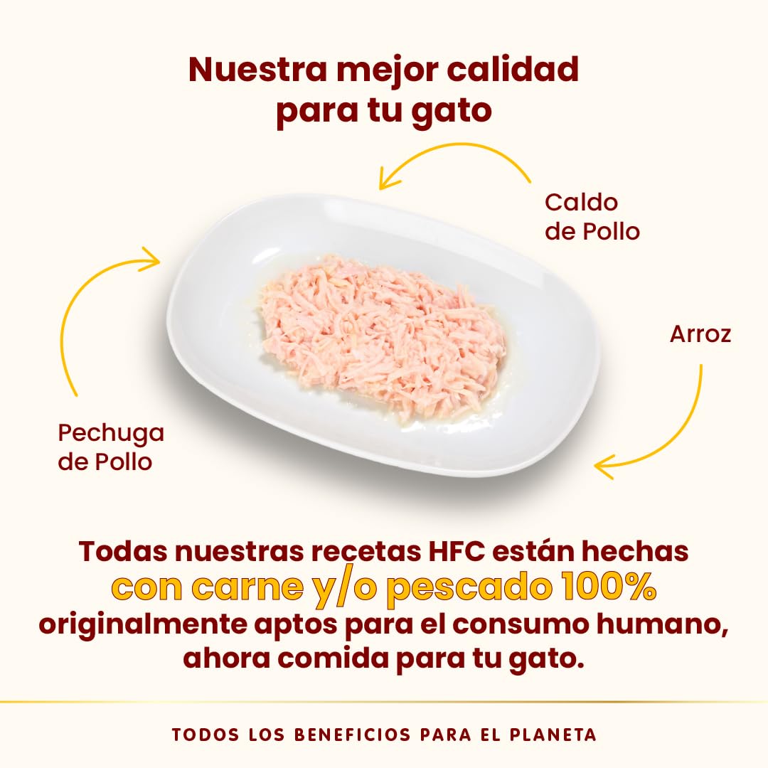 almo nature - HFC Natural con Blanco de Pollo - Comida húmeda para Gatos Adultos: 24 latas de 150 g