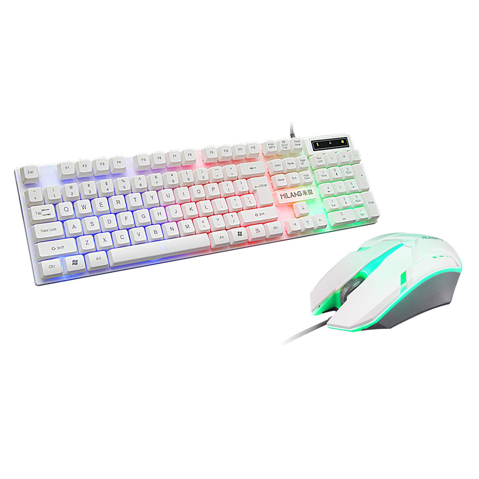 Amazon | Prettyia メカニカルゲーミングキーボード、rgb led