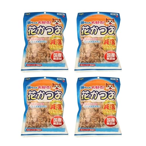 くいしんぼ 猫ちゃん大好き 花かつお 減塩 25g×20袋セット 猫用おやつ ふりかけ トッピング かつお節 国産 無添加