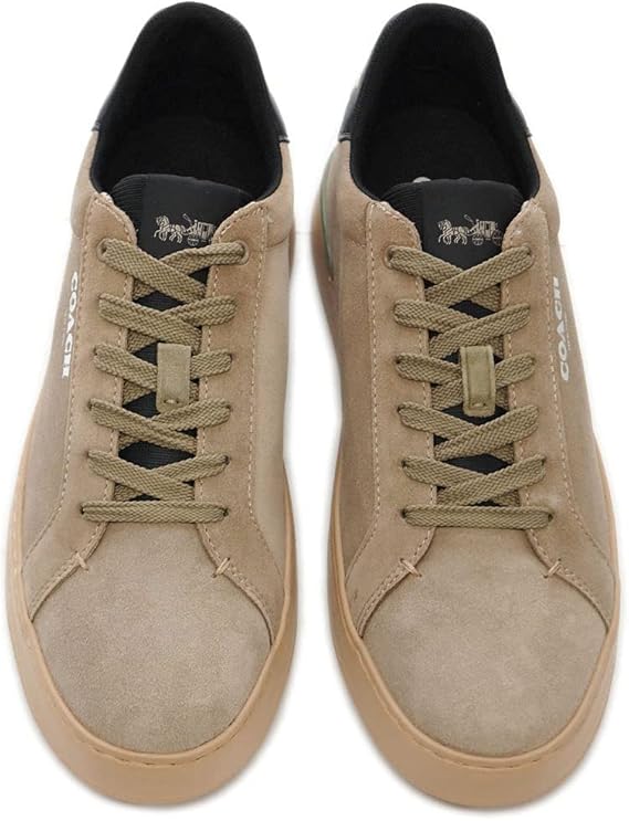 Amazon Co Jp コーチ シューズ C5985 Rru Coach メンズ クリップ ロー トップ スニーカー オート ブラック サイズ 9 D 約27cm アウトレット シューズ バッグ