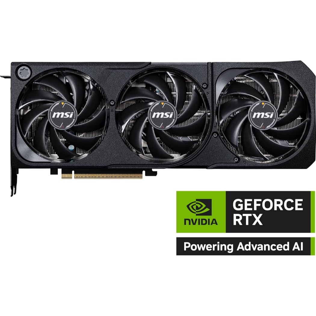 msi Tarjeta gráfica GeForce RTX 5070 Ti Shadow 3X OC, 16 GB GDDR7, 28 Gbps, 256 bits, 1406 AI Tops, DLSS 4, creación de contenido IA, inferencia LLM local, DP 2.1b x3, HDMI 2.1b, con soporte para GPU