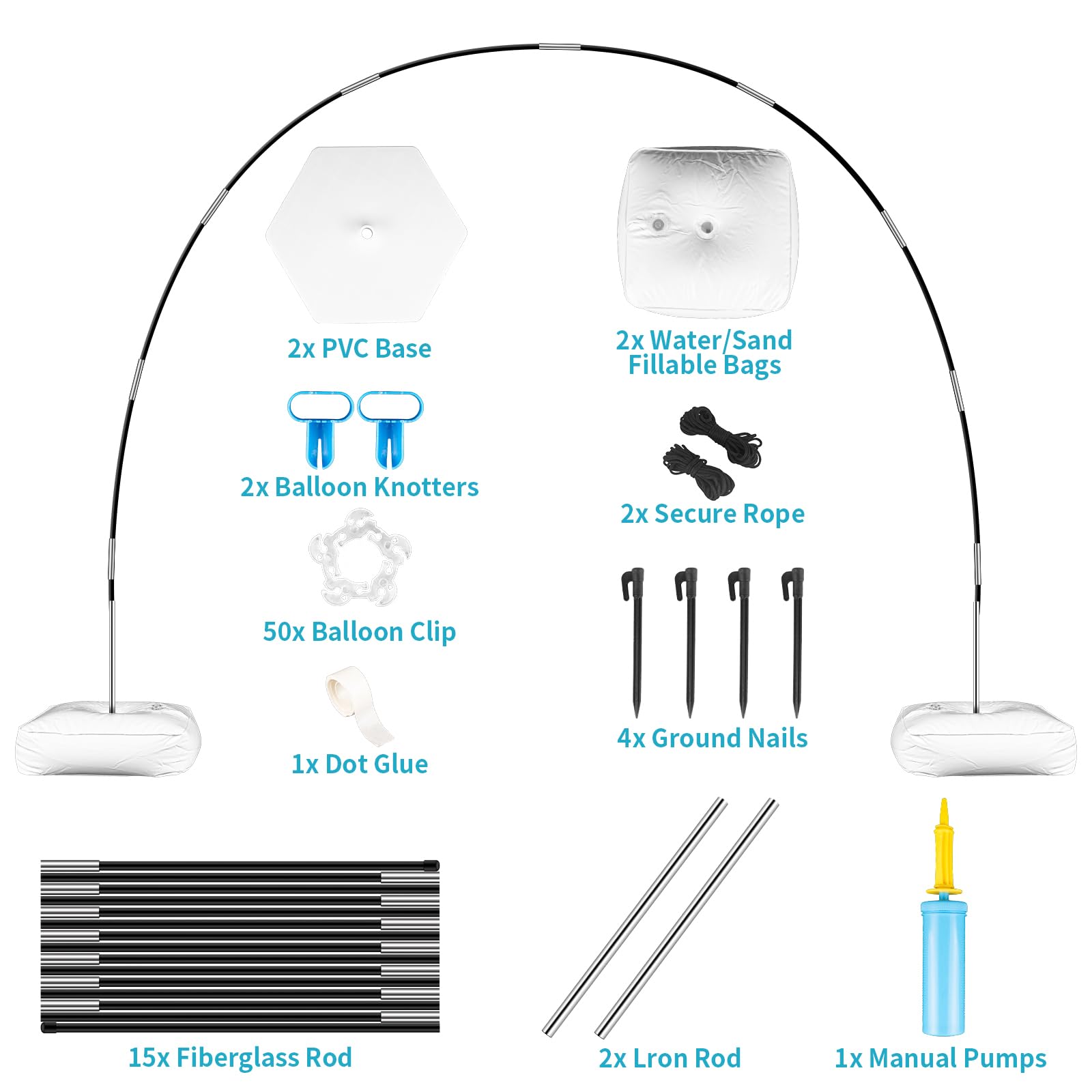 Reusable Balloon Arch Kit with Stand - Image 2