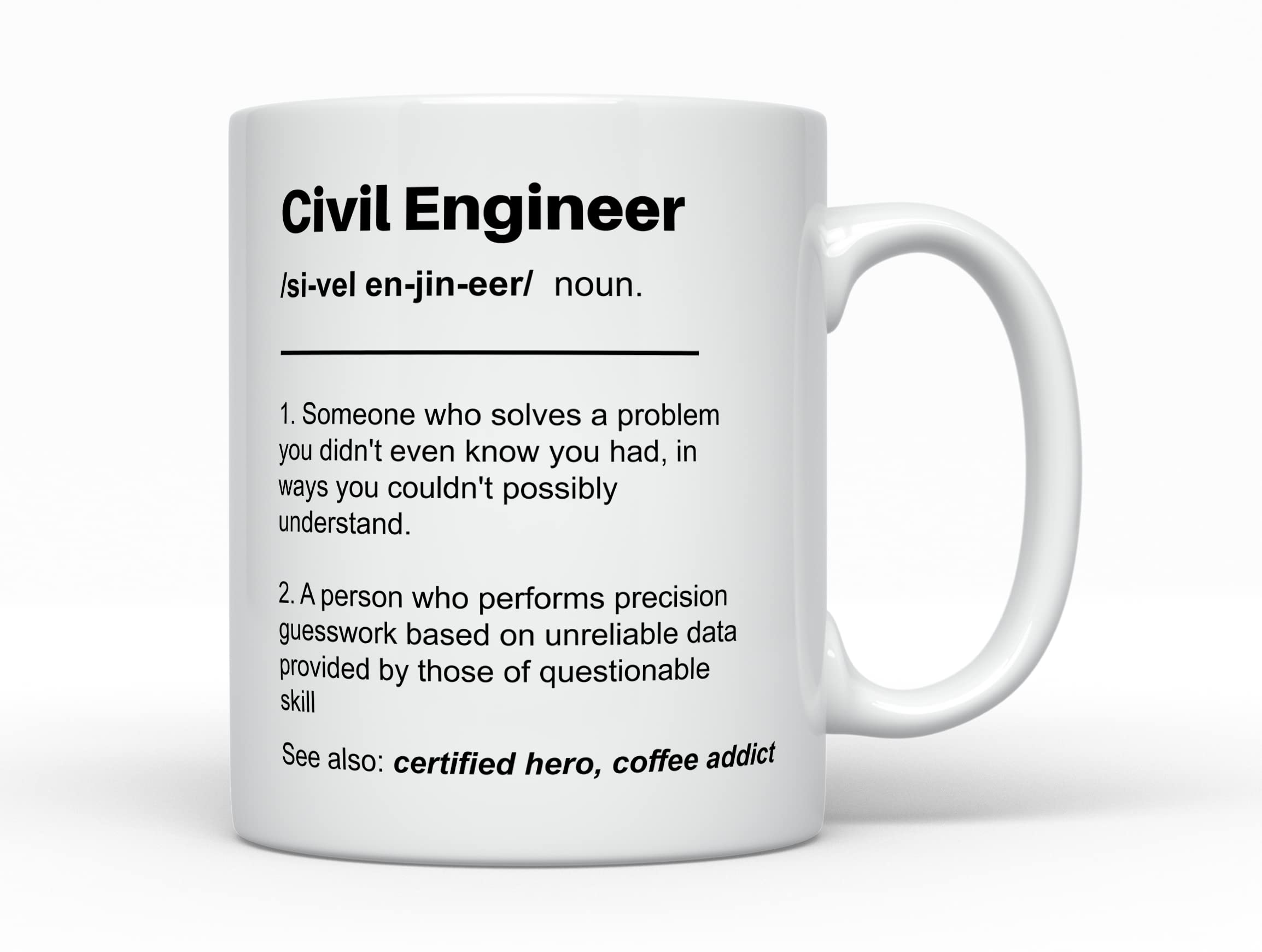 Civil Engineer Definition Coffee Mug