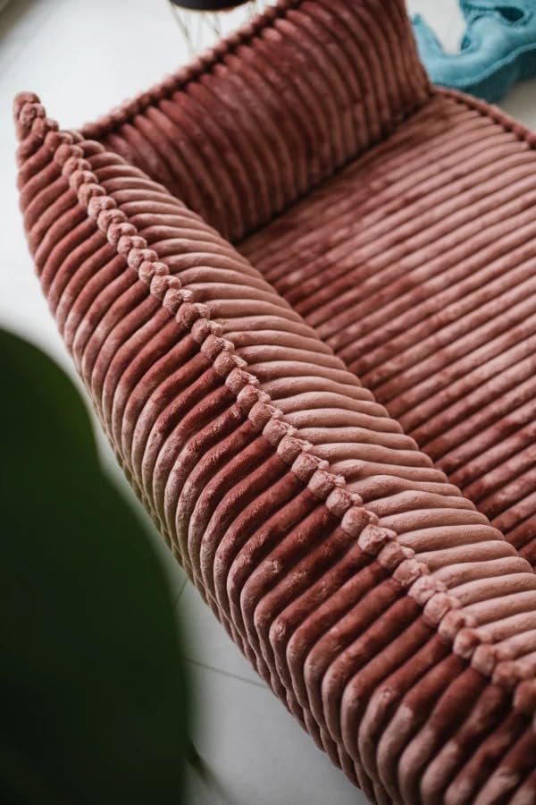 chilly pilley® Kinder Sofa aus weichem Cord – Bequeme Kindercouch mit abnehmbaren, waschbaren Bezügen – Erhältlich in vielen Farben, ideal zum Spielen, Lesen und Entspannen (Olivgrün)
