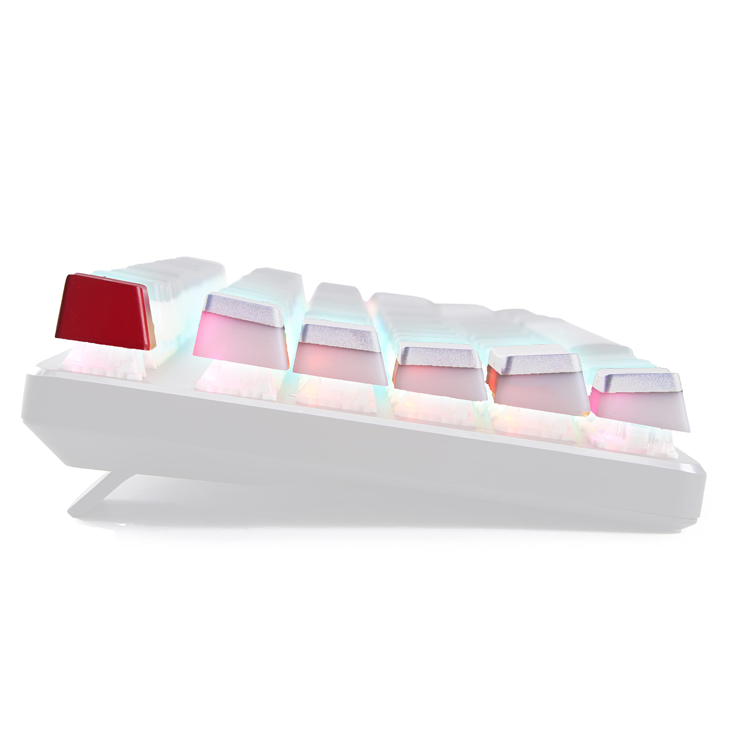 Buy Glorious Aura V1 (White) Pudding Keycaps Double Shot PBT