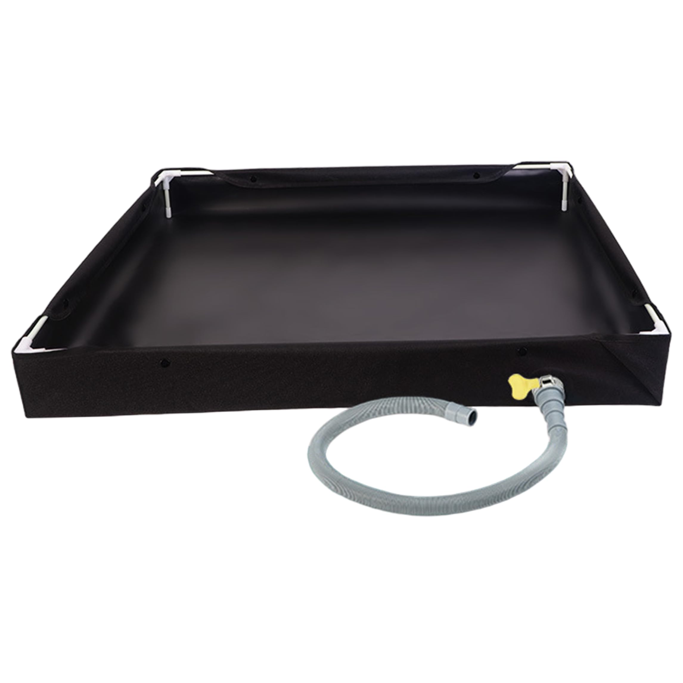 Plato de Ducha portátil, Base de Ducha Plegable para Camping con Tubo de Drenaje Desmontable para cabinas de duchas Interiores y Exteriores de RV.