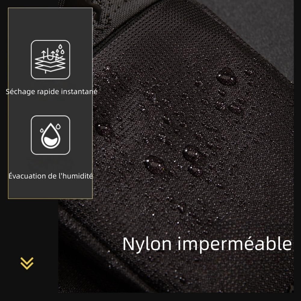 Sacoche | NOMALERO™ Sac de Poitrine Sling Épaule Cross Body Bag Homme/Femme, Bandoulière Réglable, Léger, Imperméable, Respirant pour Voyage, Randonnée et Usage Quotidien