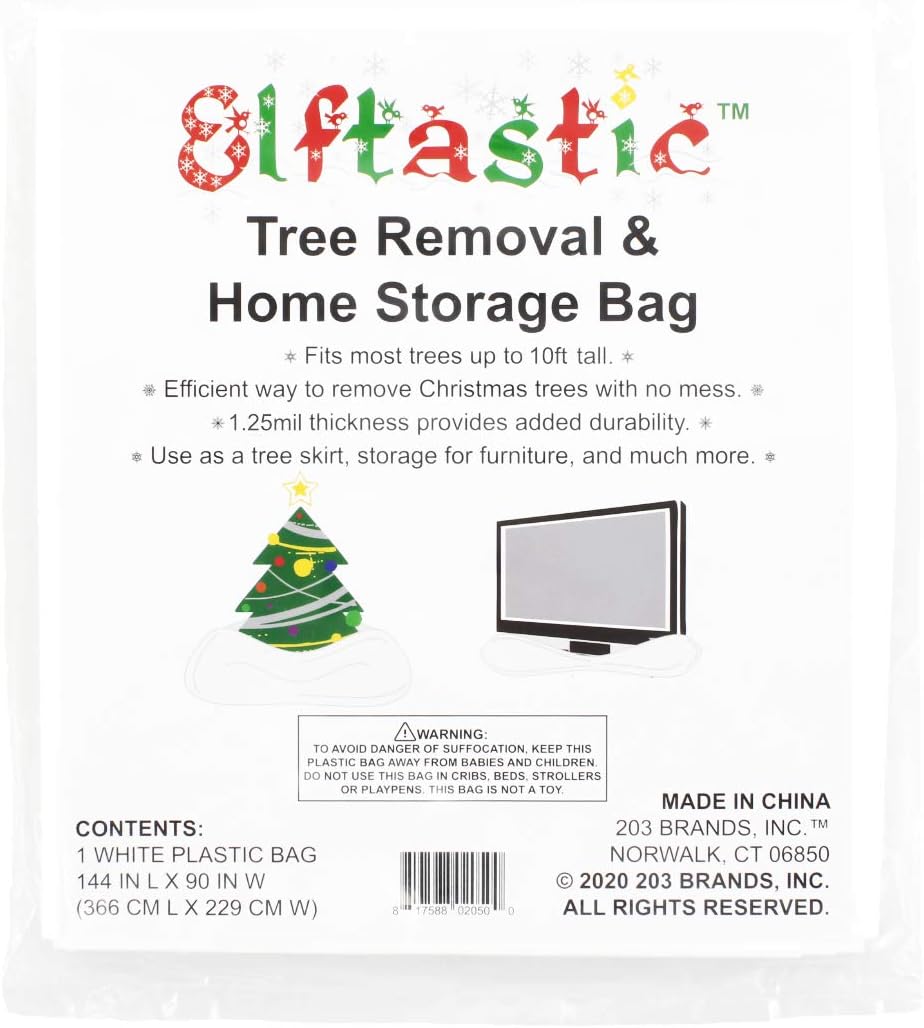 Holiday Trims Tree Removal Bag (1 Bag), 144" Circumference