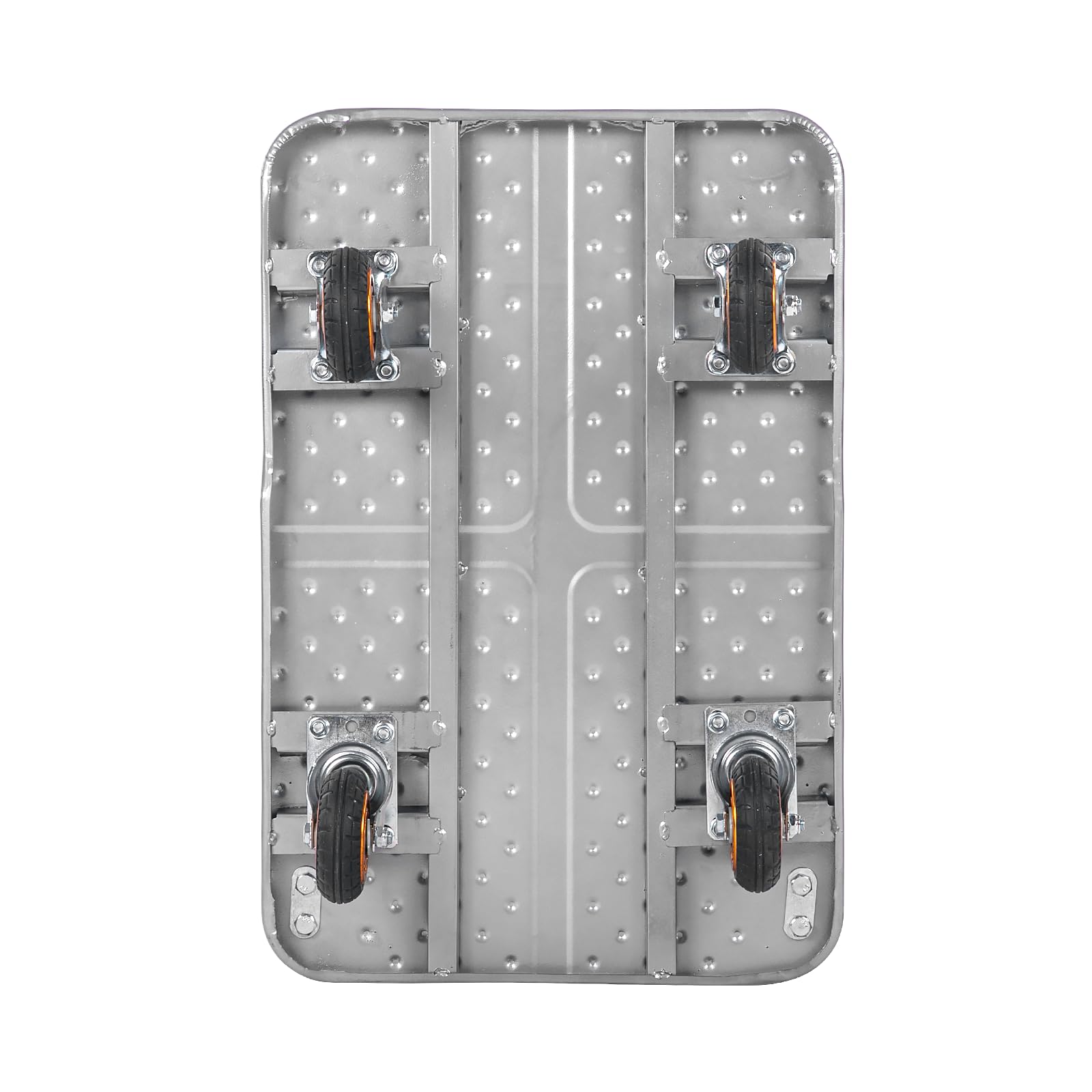 pieghevole Carrello Con Piattaforma,Per Carichi Pesanti Carrello In Acciaio Carrelli manuali pesanti della piattaforma industriale con ruote rotanti a 360°,magazzino garage, carico 200kg