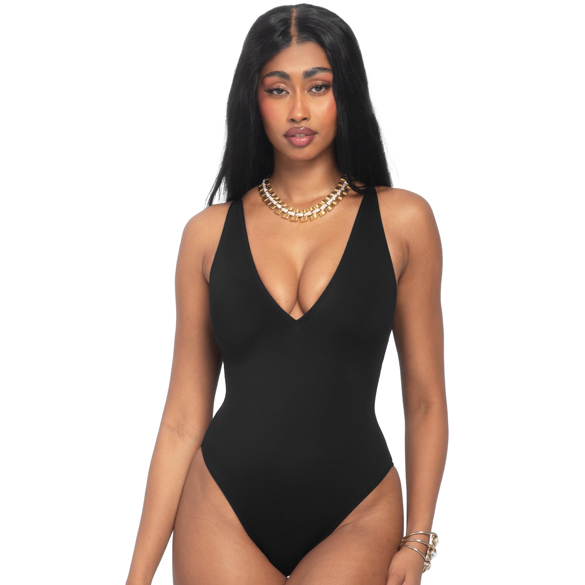 TA3 Brazilian Plungey Swimsuit for Women – Sculpting Bathing Suit - Tummy Control Swimsuits for Women - Patented Construction