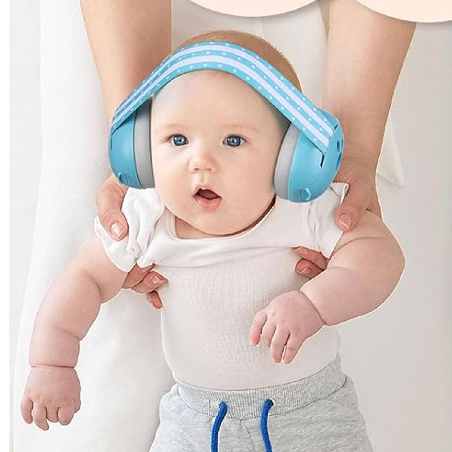 Baybee Noise Reduction Ear Muffs for Baby | Essential Infants Ear Protector Headphones with 25db Noise Cancellation & Adjustable Headband | Improves Sleep, Ideal for Travel, Concerts, Fireworks (Blue) 1