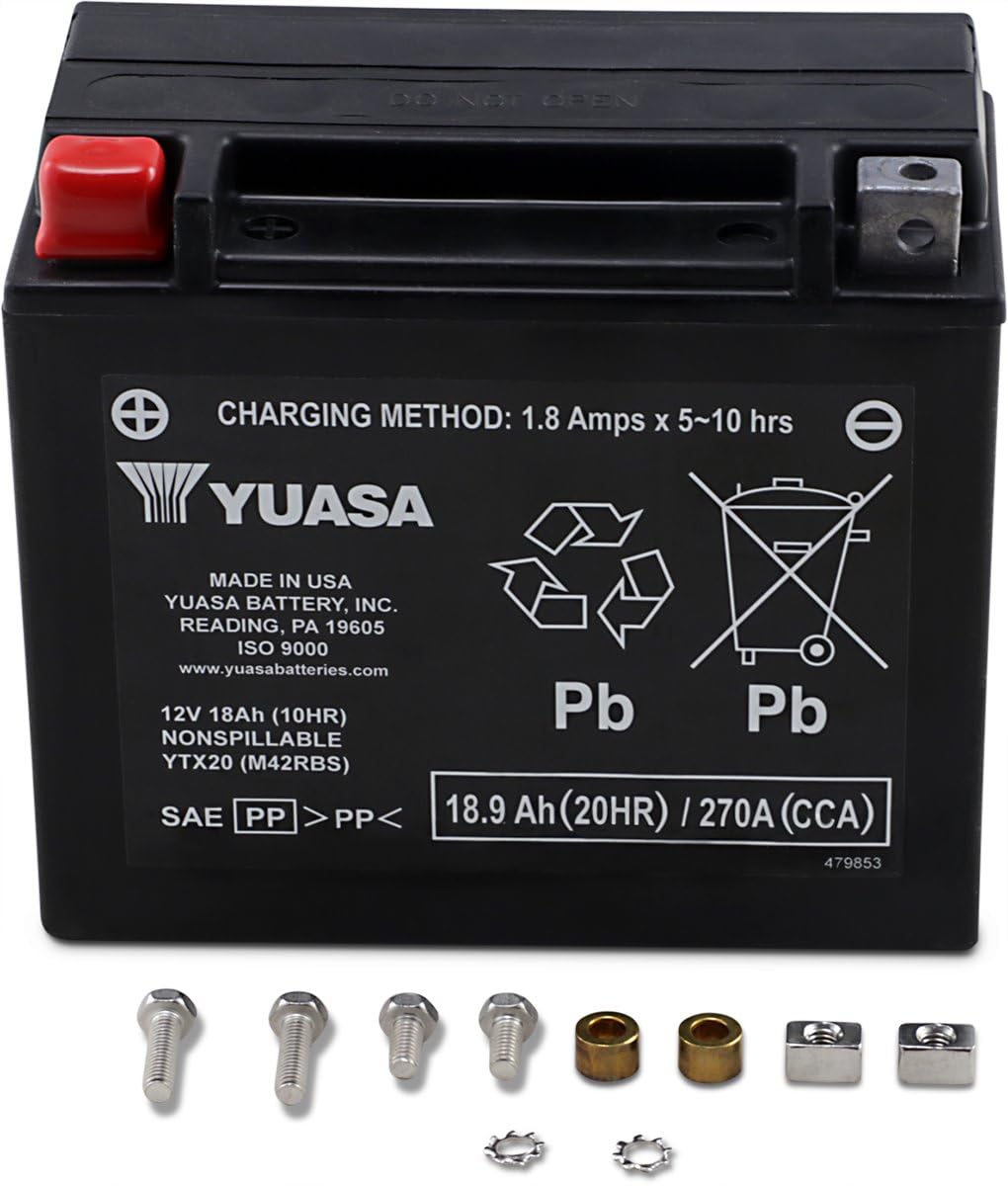Yuasa YTX20 Factory Activated AGM Battery