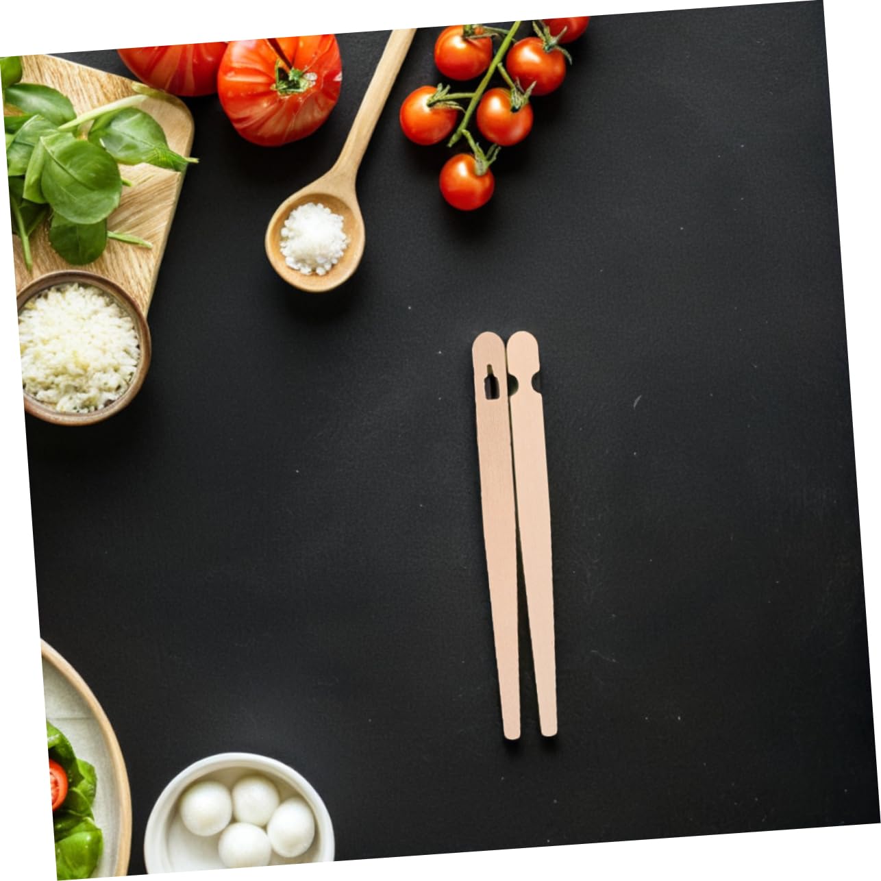 Healifty 200 Paires Pince pour Aliments Ustensiles de Cuisine Naturels pour Servir Fruits et Desserts Outil Polyvalent et Élégant pour Buffet et Cuisson Individuel