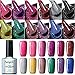 Produktbild UV Nagellack Gel Shellac Set für Nageldesign Nail Polish Maniküre Set Soak Off UV LED Gel Gellack Gel Farbe von Fairyglo -12pcs Neon Bling 006(12xStück 10ml)