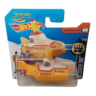 Hot Wheels – The Beatles Yellow Submarine – HW Screentime 5/10 – DTX33 – Short Card – Mattel 2017 - Les Beatles, Paul McCartney, John Lennon, RIngo Starr, George Harrison Hot Wheels - The Beatles Yellow Submarine - HW Screentime 5/10 - DTX33 - Short Card - Mattel 2017 – Image 2