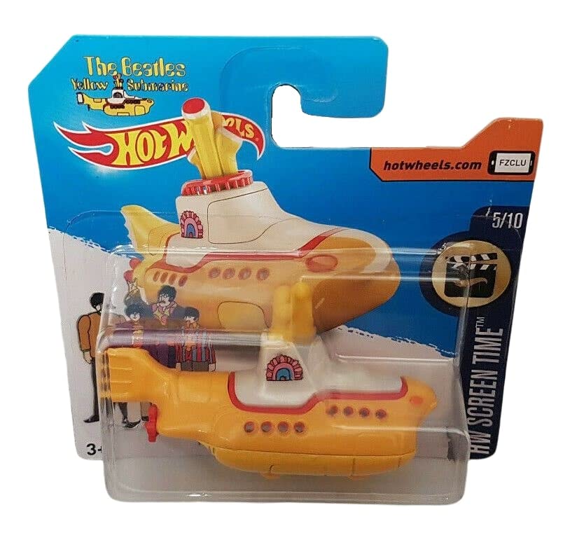 Hot Wheels – The Beatles Yellow Submarine – HW Screentime 5/10 – DTX33 – Short Card – Mattel 2017 - Les Beatles, Paul McCartney, John Lennon, RIngo Starr, George Harrison Hot Wheels - The Beatles Yellow Submarine - HW Screentime 5/10 - DTX33 - Short Card - Mattel 2017 – Image 3