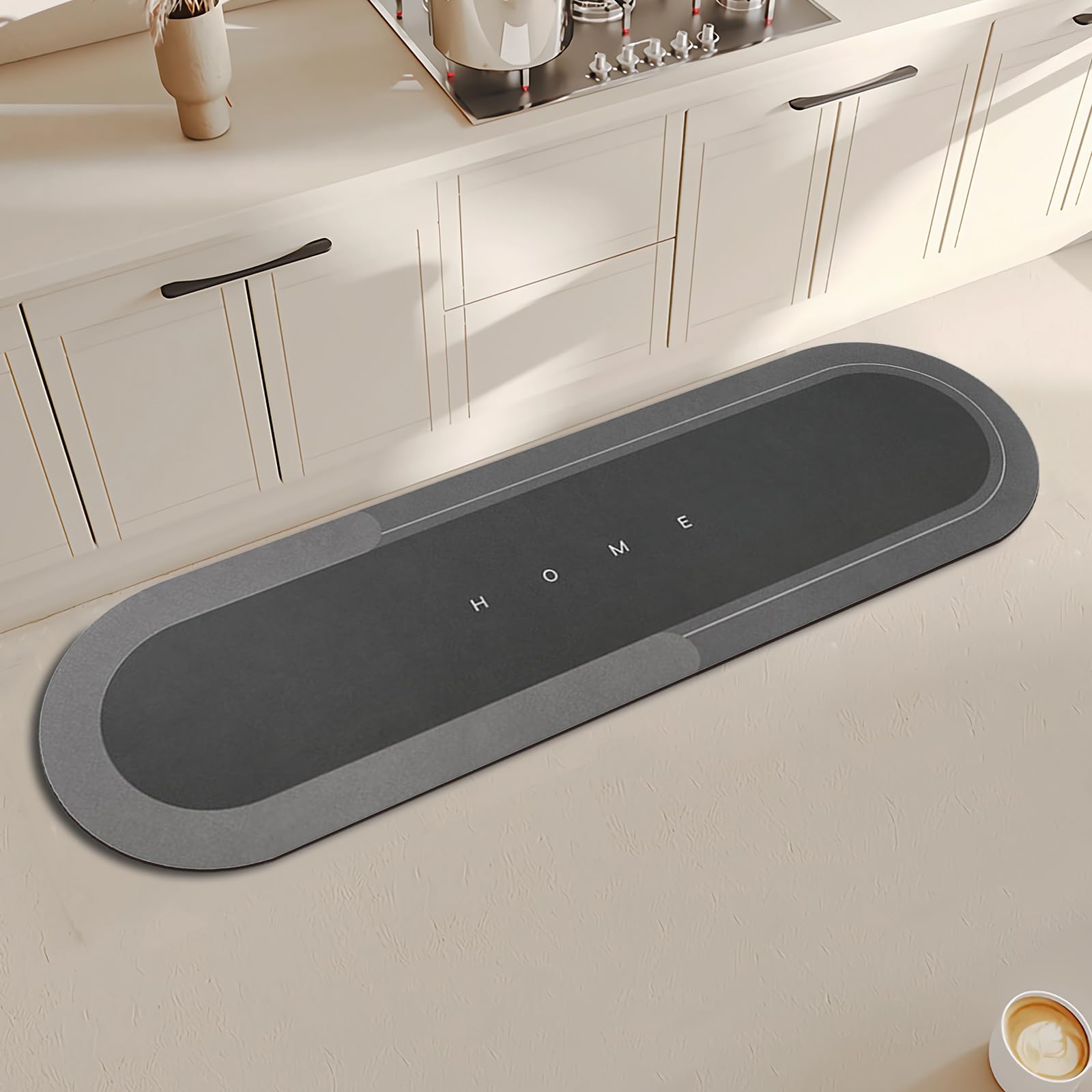 Topzywlc Kitchen Mat Non Slip Anti Mould 45 * 150 cm, Quick Dry Magic Kitchen Floor Mat, for Bathroom Bedroom, Kitchen