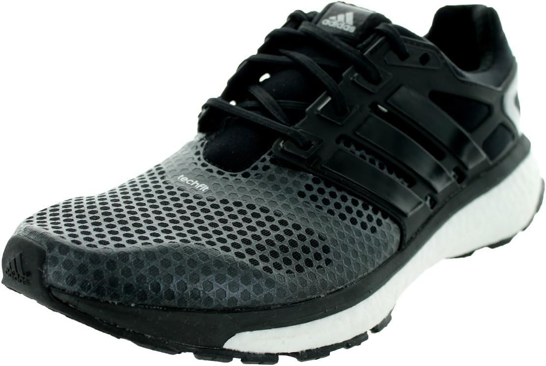 adidas Men's Energy Boost 2 ATR Black/Metallic Silver Running Shoe