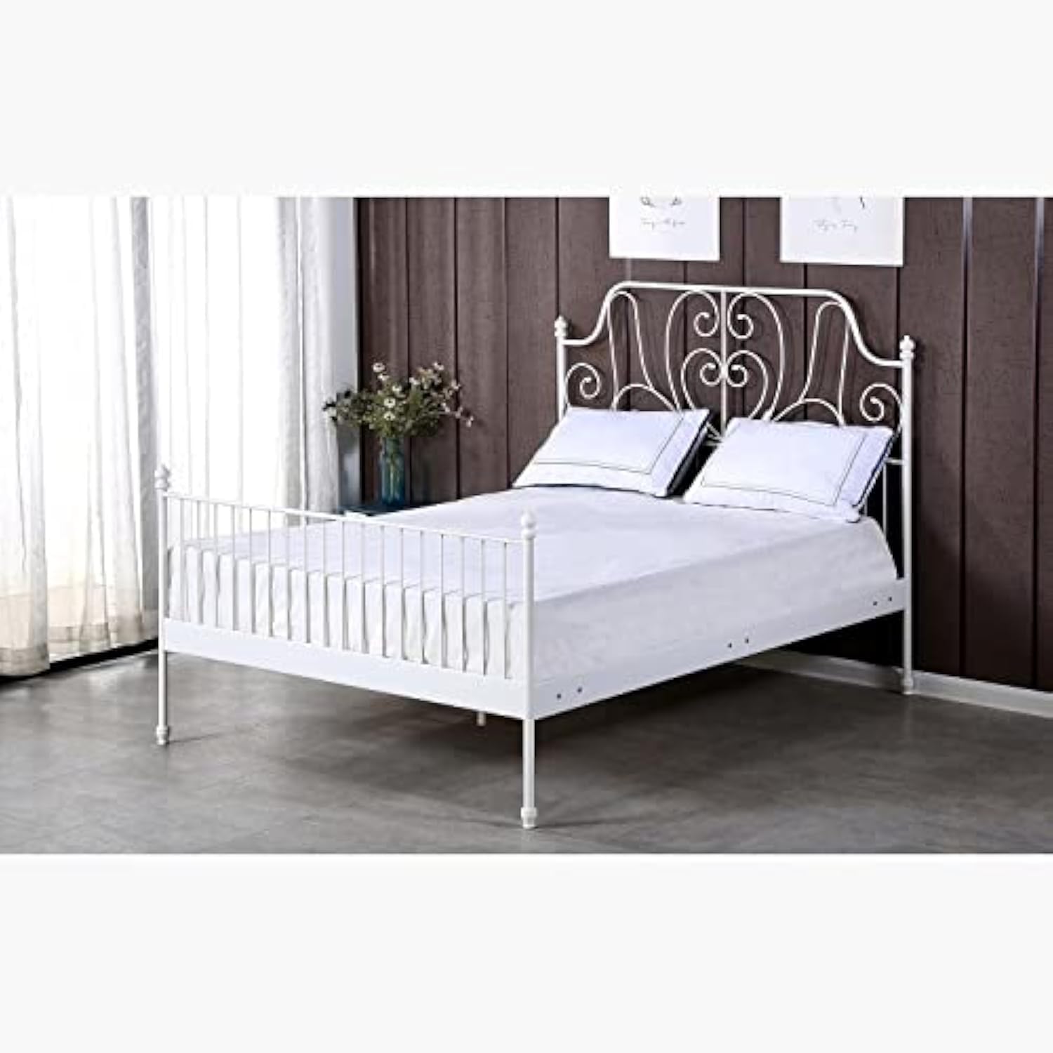 Home Box Stova Isabella Queen Metal Bed