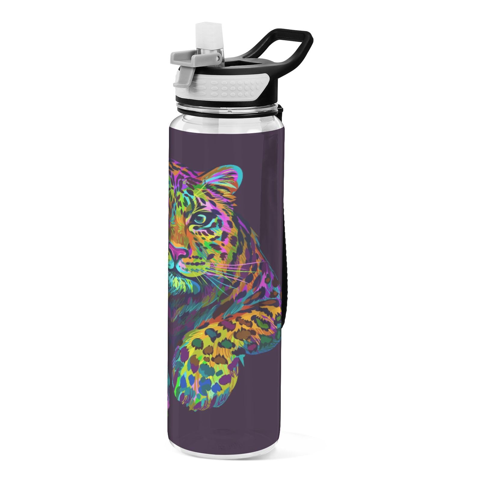 Sport-Wasserflasche 1000 Ml Mit Beagle-Motiv – BPA-frei, Auslaufsicher, Mit Strohhalm & Tragegurt, Tritan