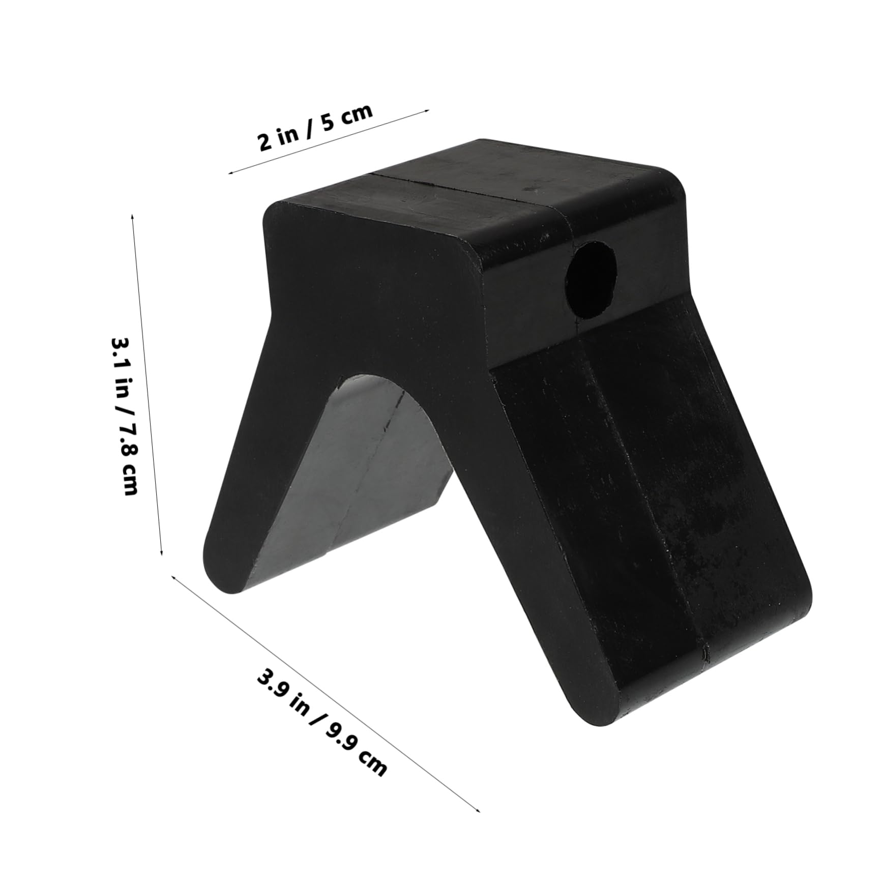 JUMPLAWN Boat Trailer V Bow Stop Replacement Parts Durable Rubber for Ski Boats Fishing Boats Sailboats Easy Installation Versatile Compatibility