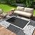 COCOER Floral Outdoor Rug 5x8 Reversible-Quick Dry Patio Rug-Waterproof Indoor Outdoor Rugs-Outdoor Carpet Outdoor Area Rugs-Outside Rug Patio Decor for Balcony Deck Backyard