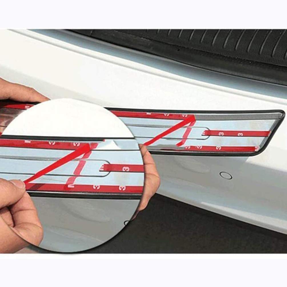 DYTWXG Protector de Parachoques Trasero Cromado de Acero Inoxidable para Chevrolet Captiva 2007 2008, Protector de Parachoques Trasero, Protector contra arañazos, Accesorios de Parachoques de Coche