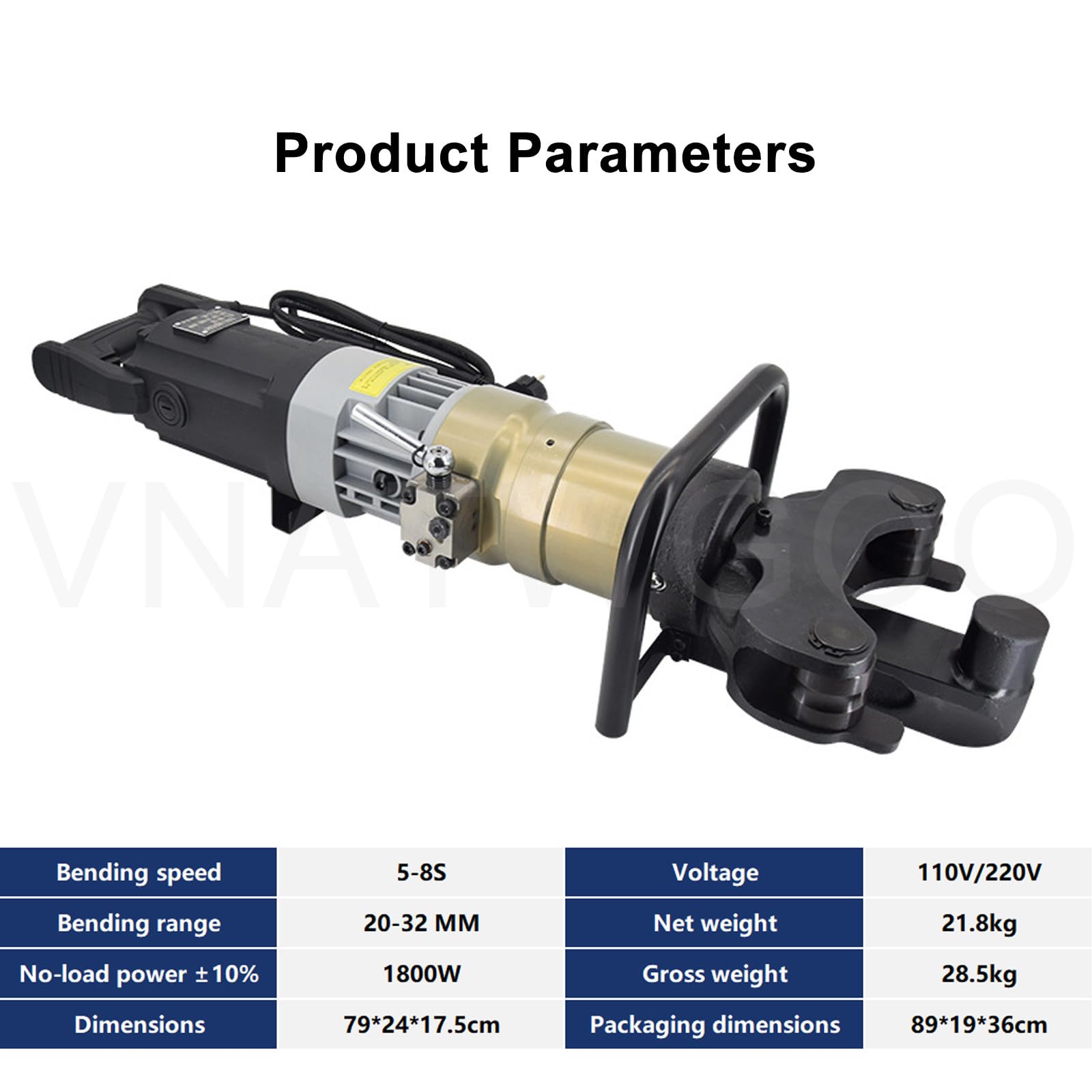 Dobladora De Varillas Corrugadas Profesional De 8-36 Mm, EléCtrica E HidráUlica. Dobladora para Barras Roscadas Redondas De Acero De Bajo Carbono,20to32mm