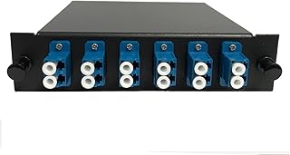 RiteAV LGX Footprint Pre-terminated MTP Cassette - MTP Male, 12 Fiber to 6 LC Duplex Singlemode Adapters, Includes 12 LC Singlemode Hydra Cable (30cm, OFNR) +1 MTP Adapter