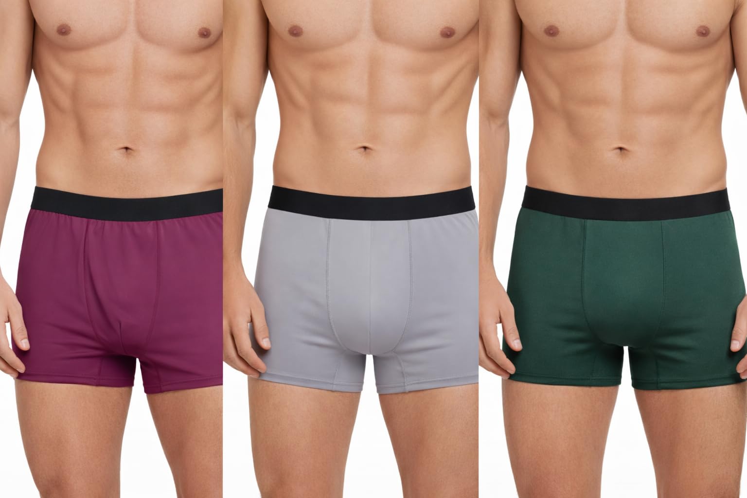 Men's Ultra Soft Nylon Boxer Briefs, Multicolor, Lightweight Breathable Comfortable Underwear-picture-12