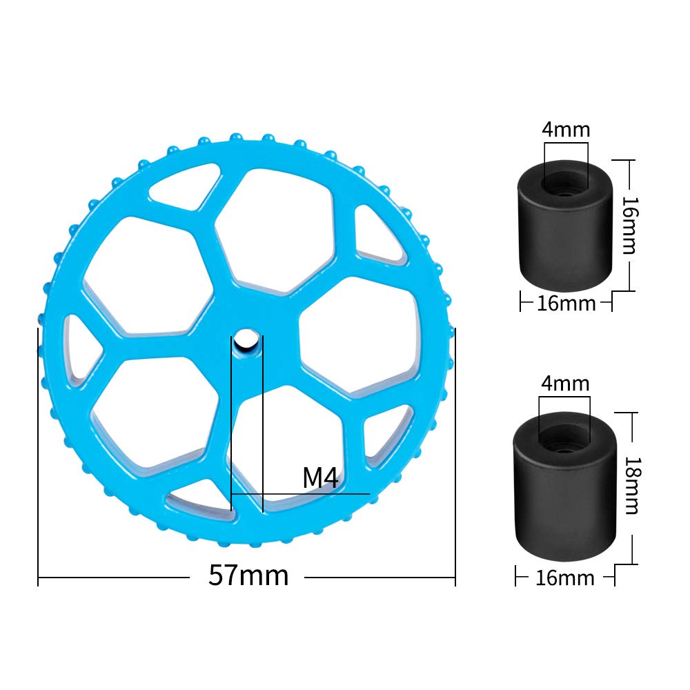 Sovol 3D Upgraded 4pcs Blue Aluminum Hand Twist Leveling Nut & 8pcs Heatbed Silicone Leveling Column Mounts for SV01, SV02, Ender 3/3 Pro, Ender 5/5 Plus/Pro, CR-10, CR10S/10S Pro, CR 20 3D Printer : Industrial & Scientific