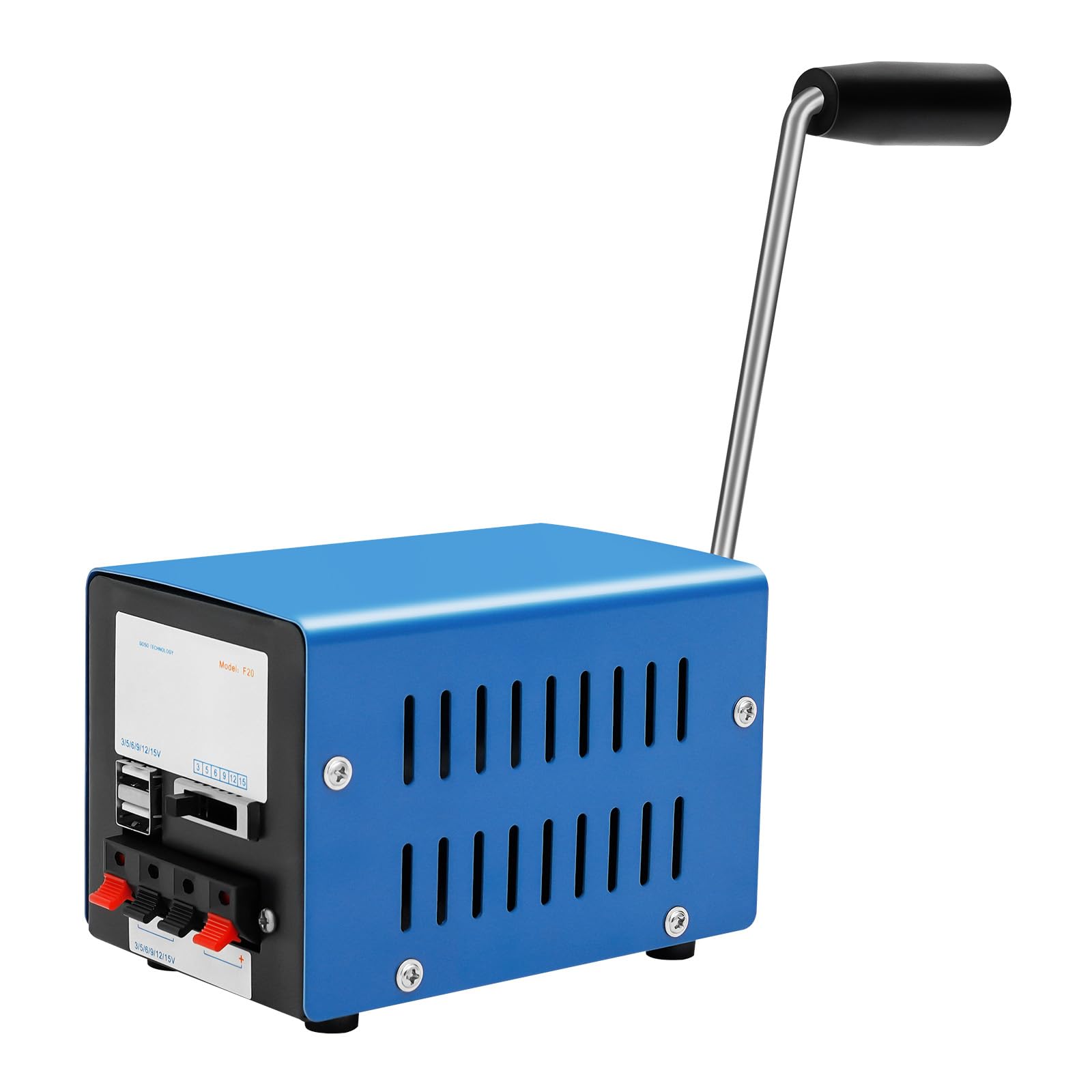20W Outdoor Multi-Function Draagbare Handmatige Slinger Generator USB Opladen Hand Slinger Generator Emergen
