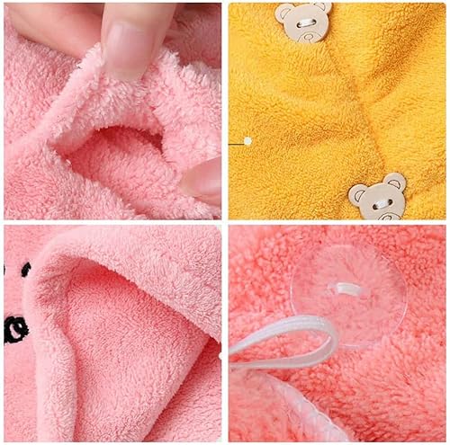 Wcjjgm Arichbox Rapid Drying Hair Towell,Rapid Drying Towel,Coral Fleece Ladies Hair Towel Set, Soft Dry Hair Towel With Embroidery For Children And Women | Comfortable And Absorbent (Blue-2Pcs) #TOP4